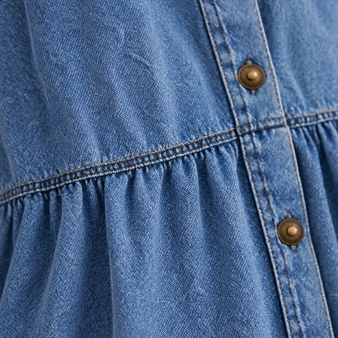 Grace | Belly-covering Midi Dress with Buttons