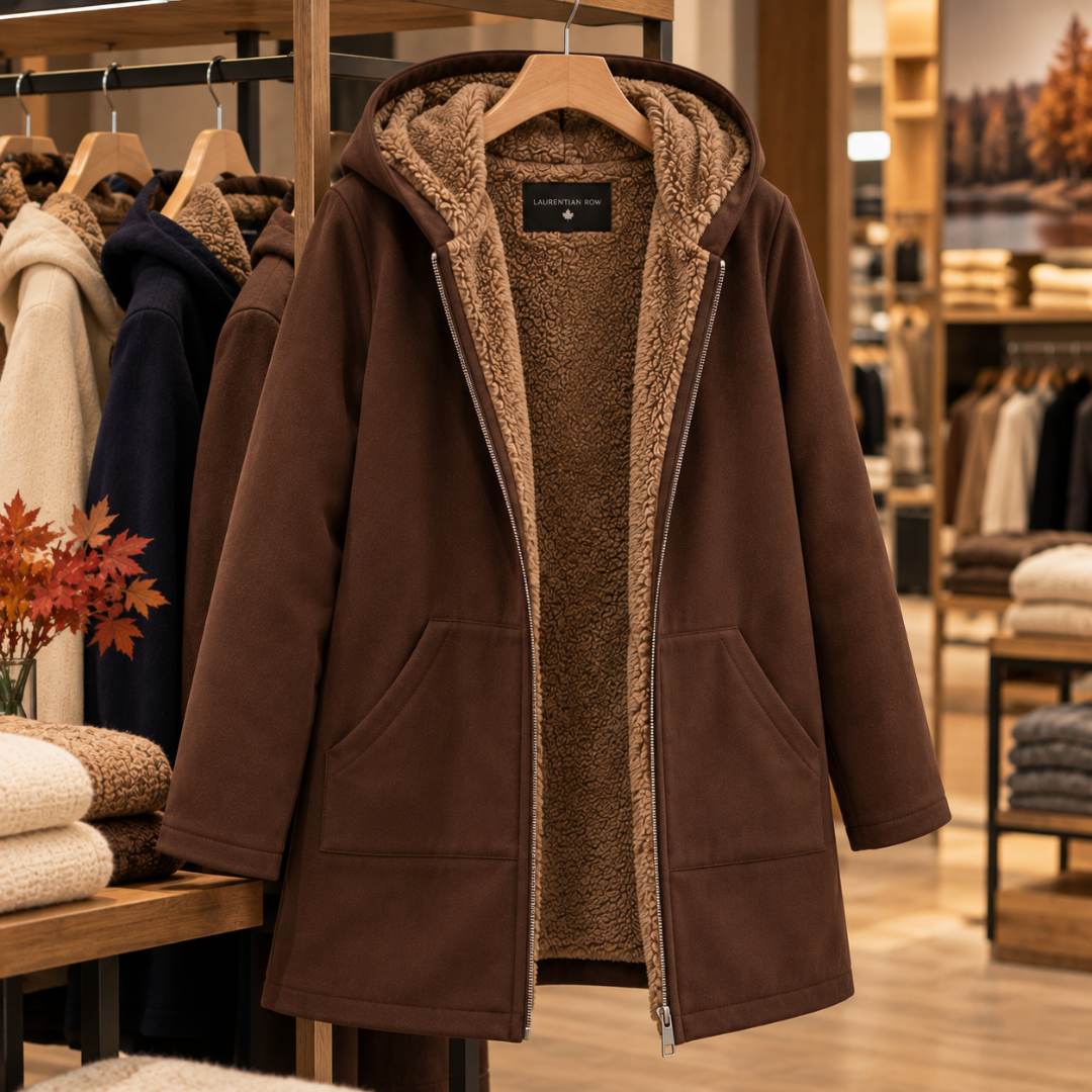 Evelyn™ | Cozy Sherpa-Lined Hooded Coat