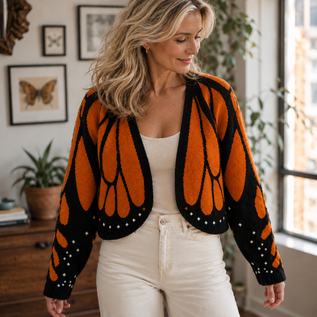 MONARCH BUTTERFLY CARDIGAN