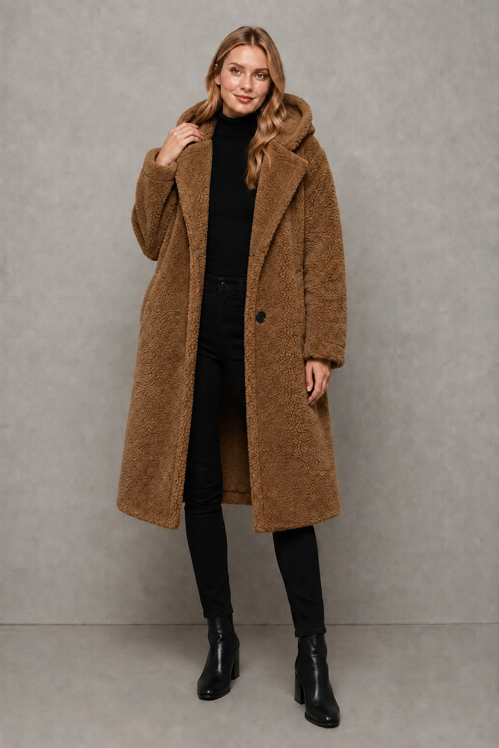 Beatrice | Hooded Quilted Longline Padded Winter Coat