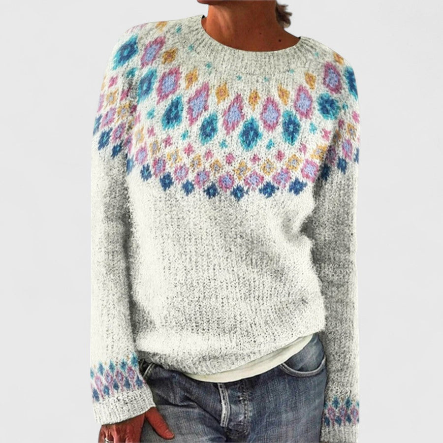 Mary - Retro Scandinavian knitted sweater