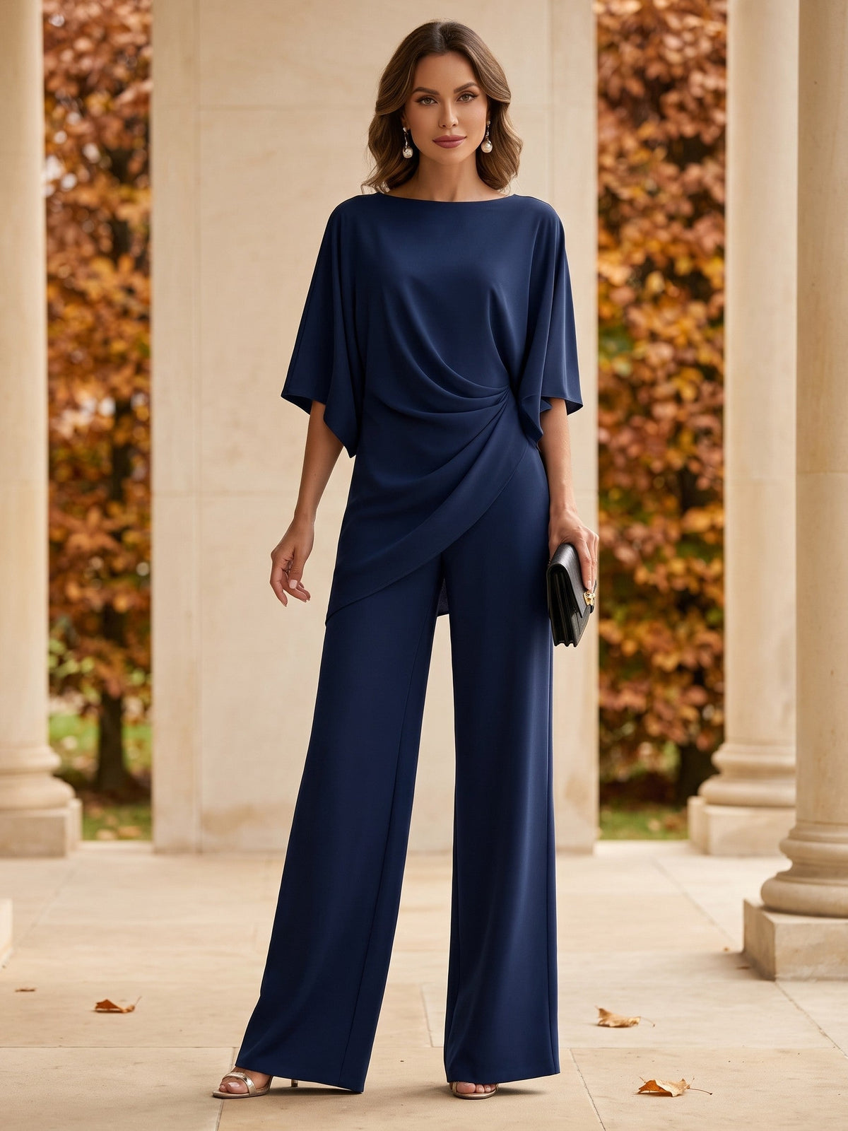 Lorna | Draped Waist Two Piece Set