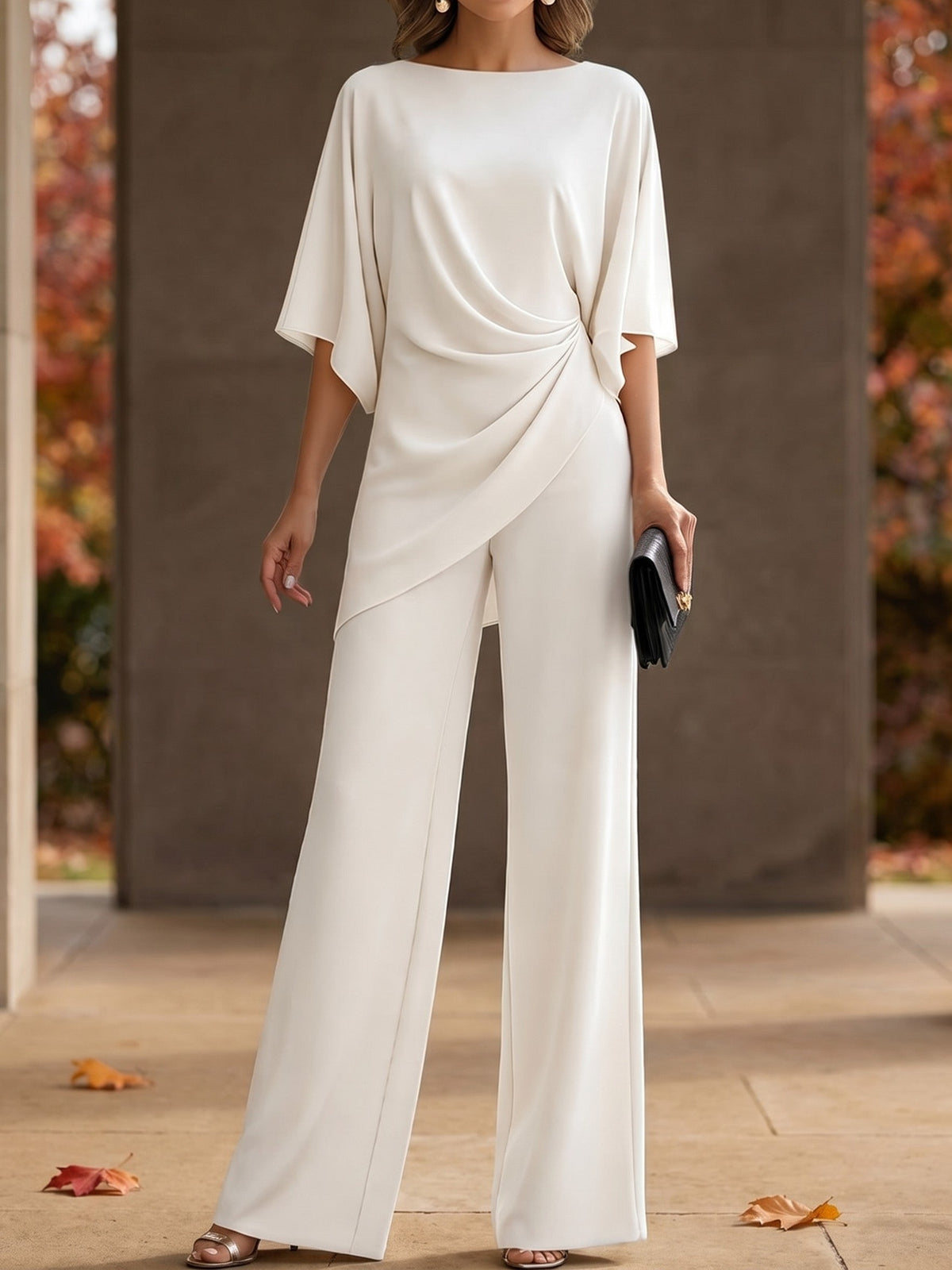 Lorna | Draped Waist Two Piece Set
